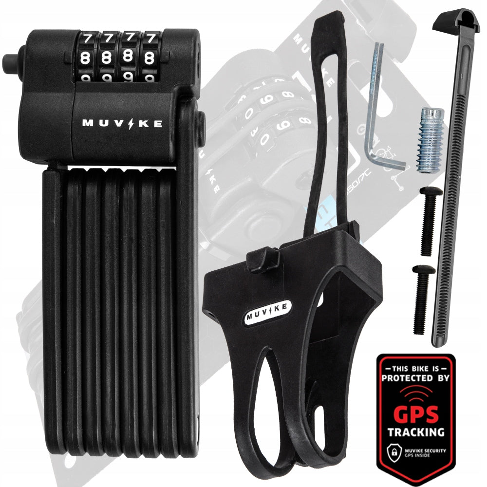 FOLDING BICYCLE CLASP 85cm 7mm PER CODE WITH HANDLE MUVIKE FOLD 850/7C Kind folding lock