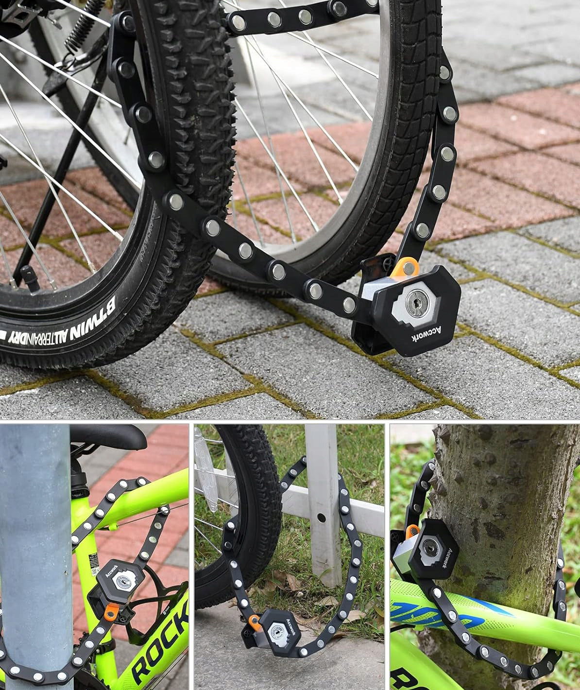 FOLDING BICYCLE CLASP, HIGH SECURITY, BICYCLE CLASP Kind folding lock