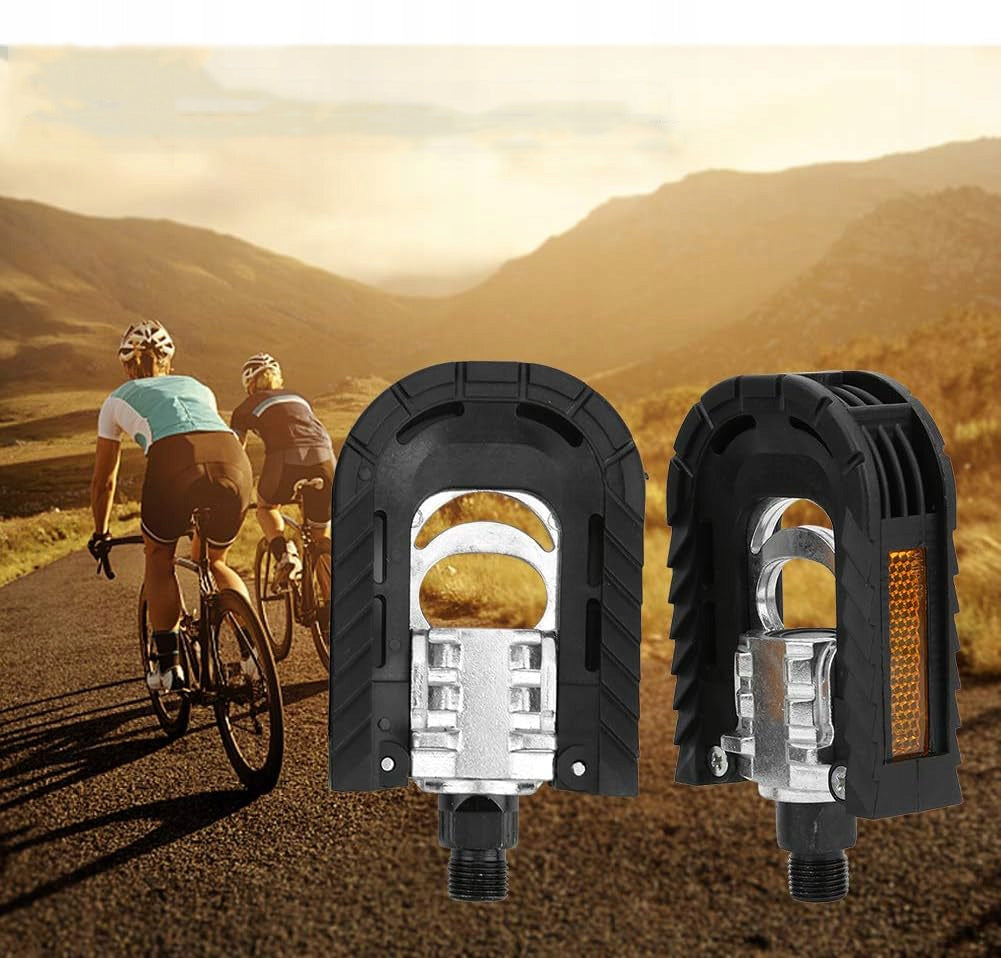 FOLDING BICYCLE PEDALS 2 PIECES, FOR MOUNTAIN BIKES, RACING, BLACK Manufacturer code Pedały rowerowe