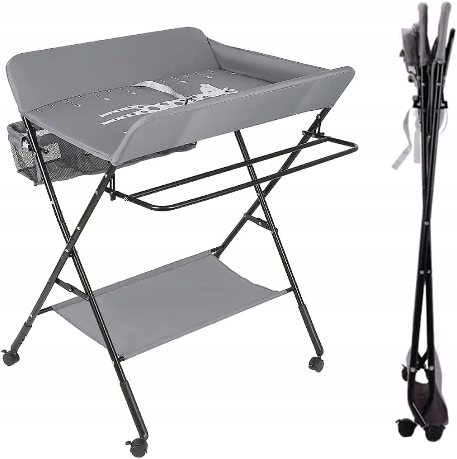 FOLDING CHANGING TABLE FOR CHILDREN MOBILE CHANGING TABLE GREY 15KG Packaging status original