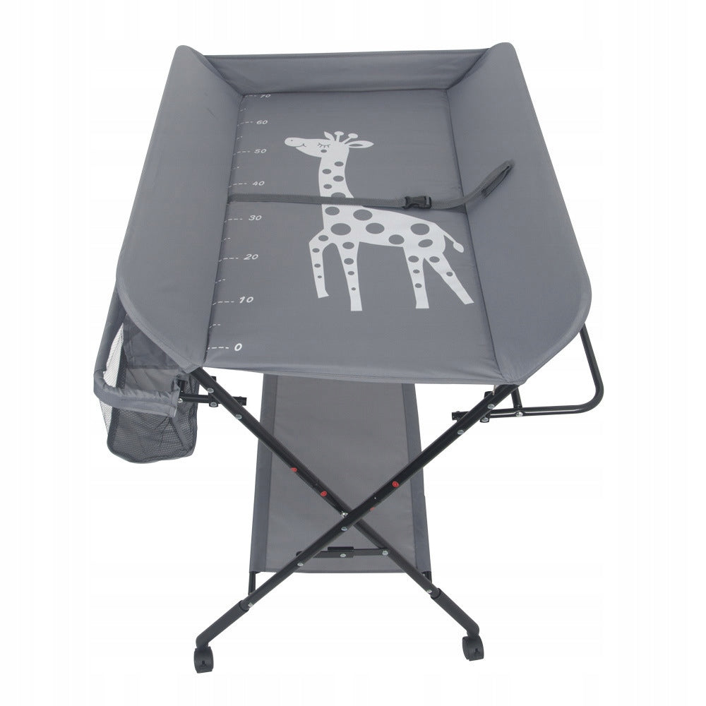 FOLDING CHANGING TABLE FOR INFANTS CHILDREN GREY MOBILE CHANGING TABLE 15KG Packaging status original