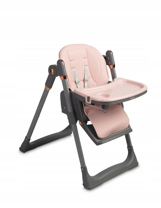 FOLDING COMPACT HIGH CHAIR ADJUSTABLE Color pink