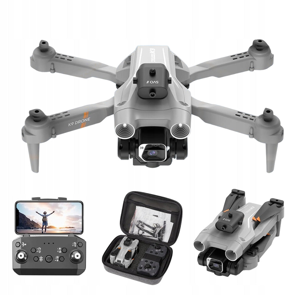FOLDING DRONE WITH 2*CAMERA 4K HD QUADROCOPTER TOY CAN FLY 100M