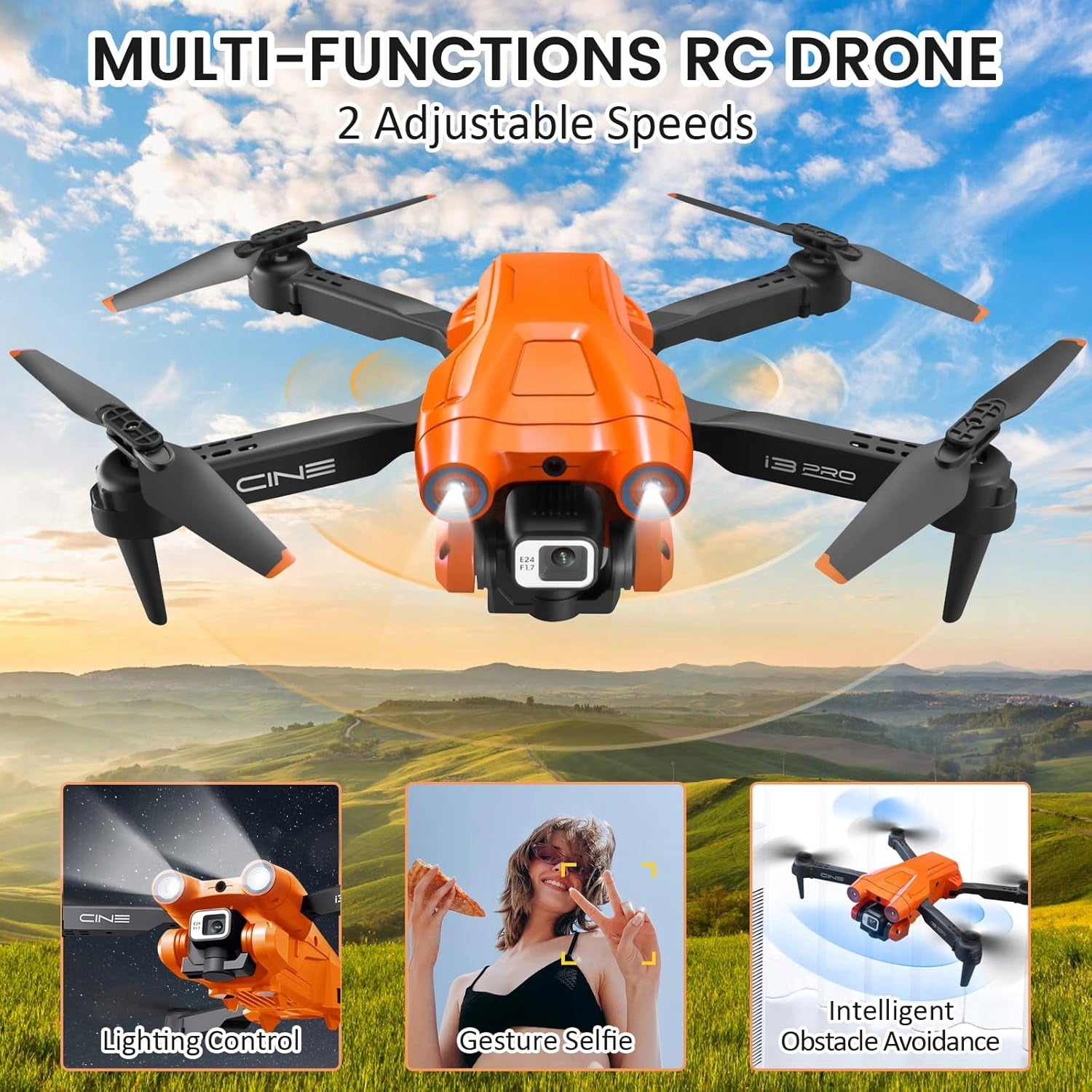 FOLDING DRONE WITH WIFI CAMERA FPV HEADLESS MODE ONE BUTTON LIFTING Brand no brand