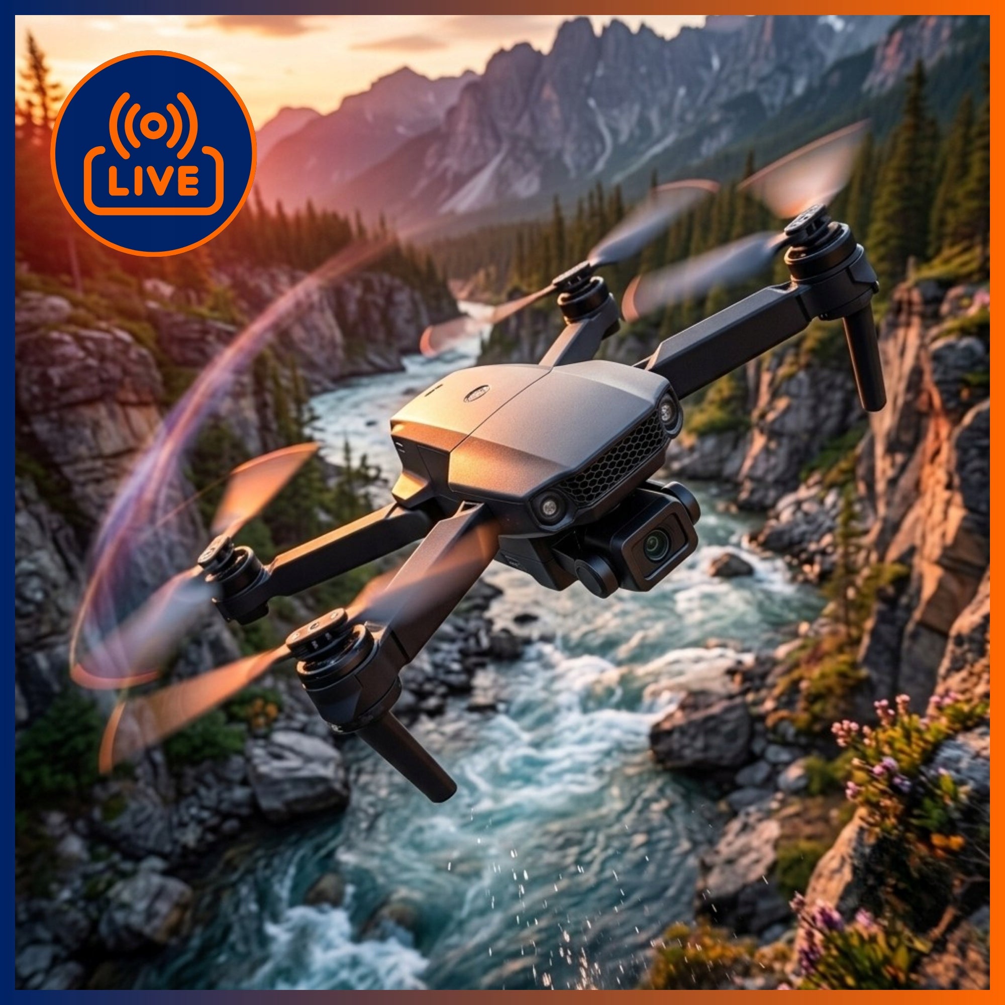 FOLDING DRONE WITH WIFI HD CAMERA REMOTE CONTROLLED Packaging status original