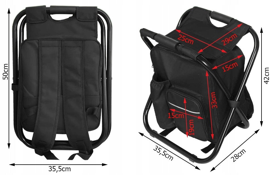 FOLDING FISHING CHAIR WITH THERMAL BACKPACK HIKING CHAIR EAN (GTIN) 5905723024416