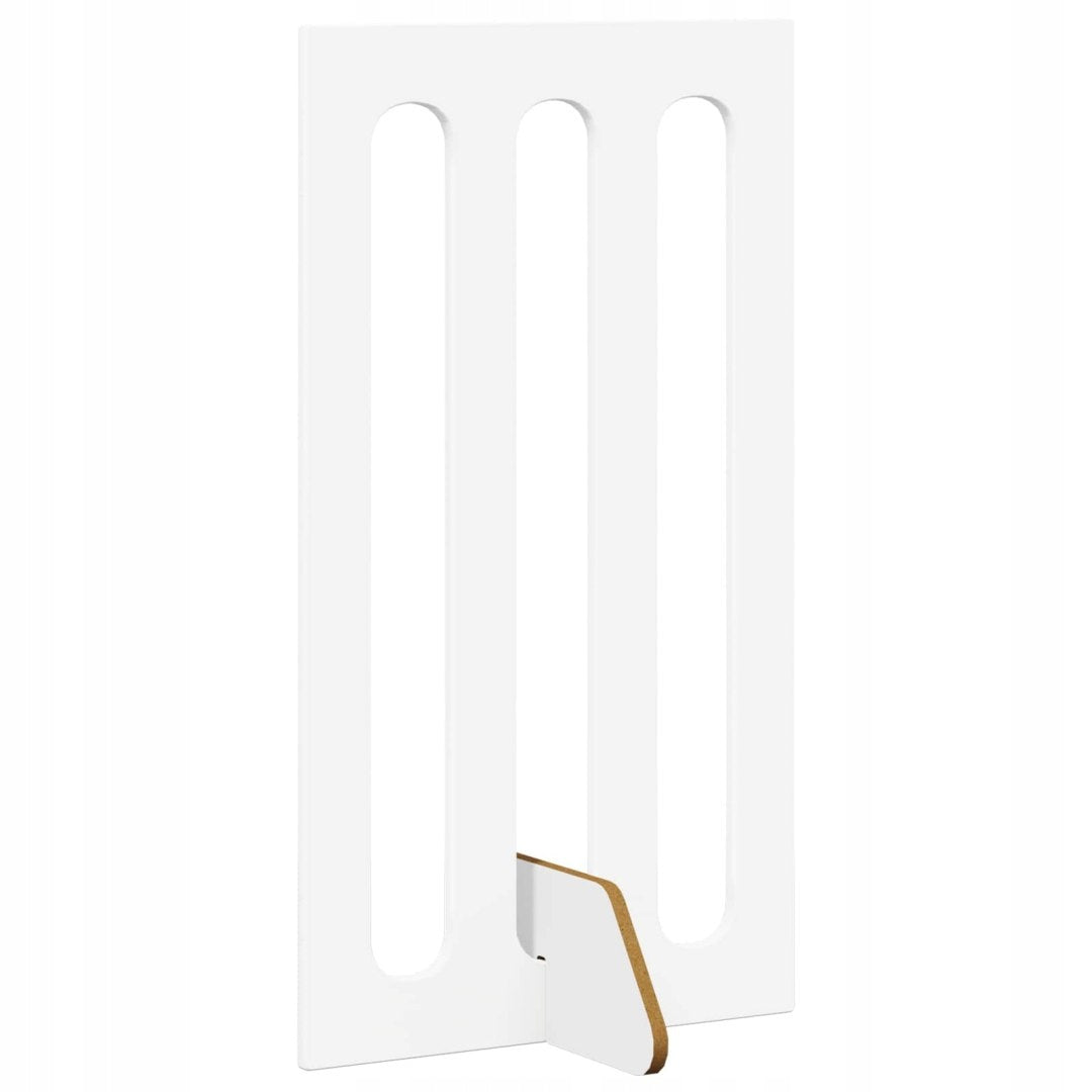 FOLDING GATE BARRIER FOR ANIMALS 4 EL. WHITE 201X38X90CM PANEL Brand VidaXL