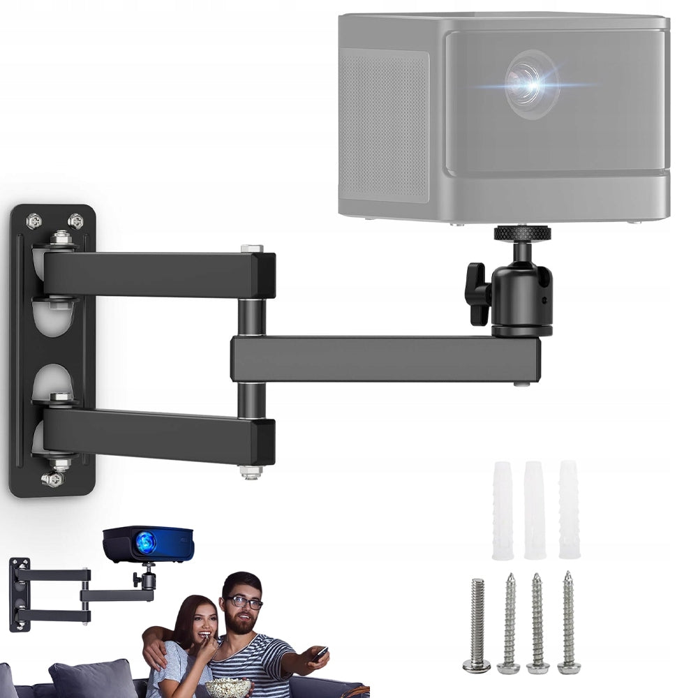 FOLDING HANGER WITH 360° BALL HEAD FOR WEBCAM CAMERA PROJECTOR THREAD
