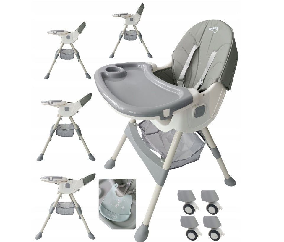 FOLDING HIGH CHAIR 4in1 CHILD SEAT TRAY VARIOUS COLORS
