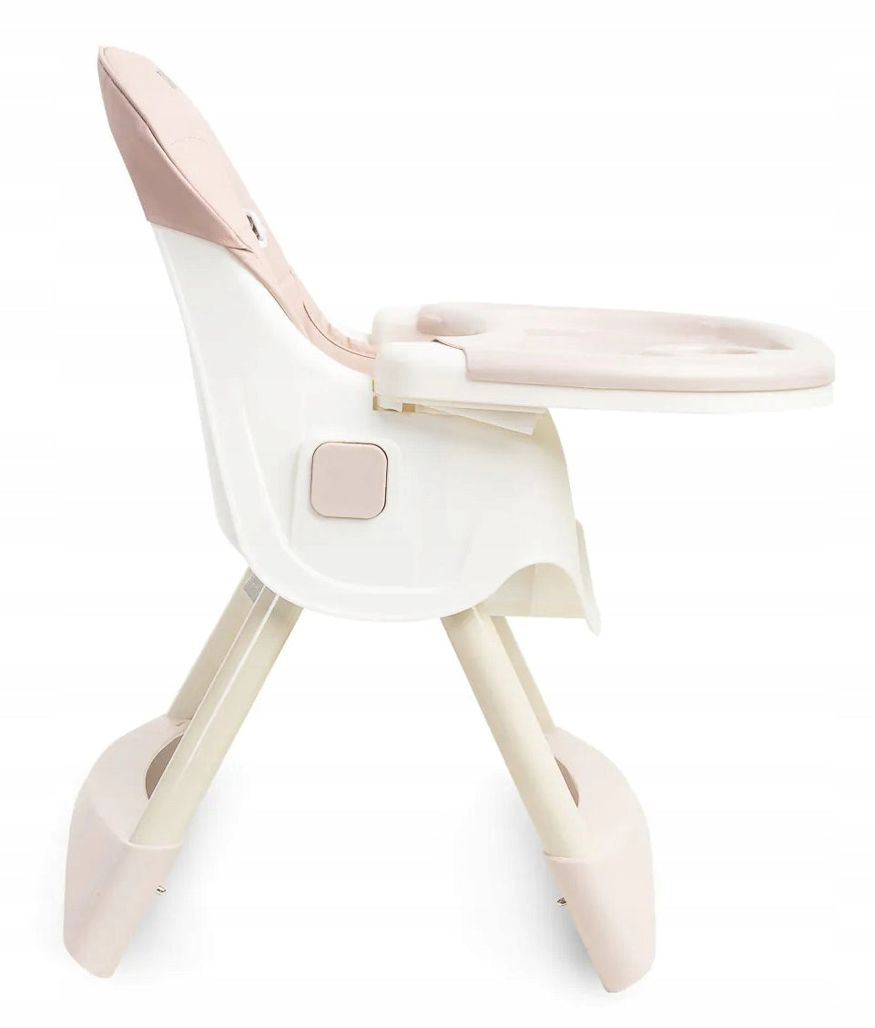 FOLDING HIGHCHAIR Seat 2in1 2x tray basket pink EAN (GTIN) 5908310387376
