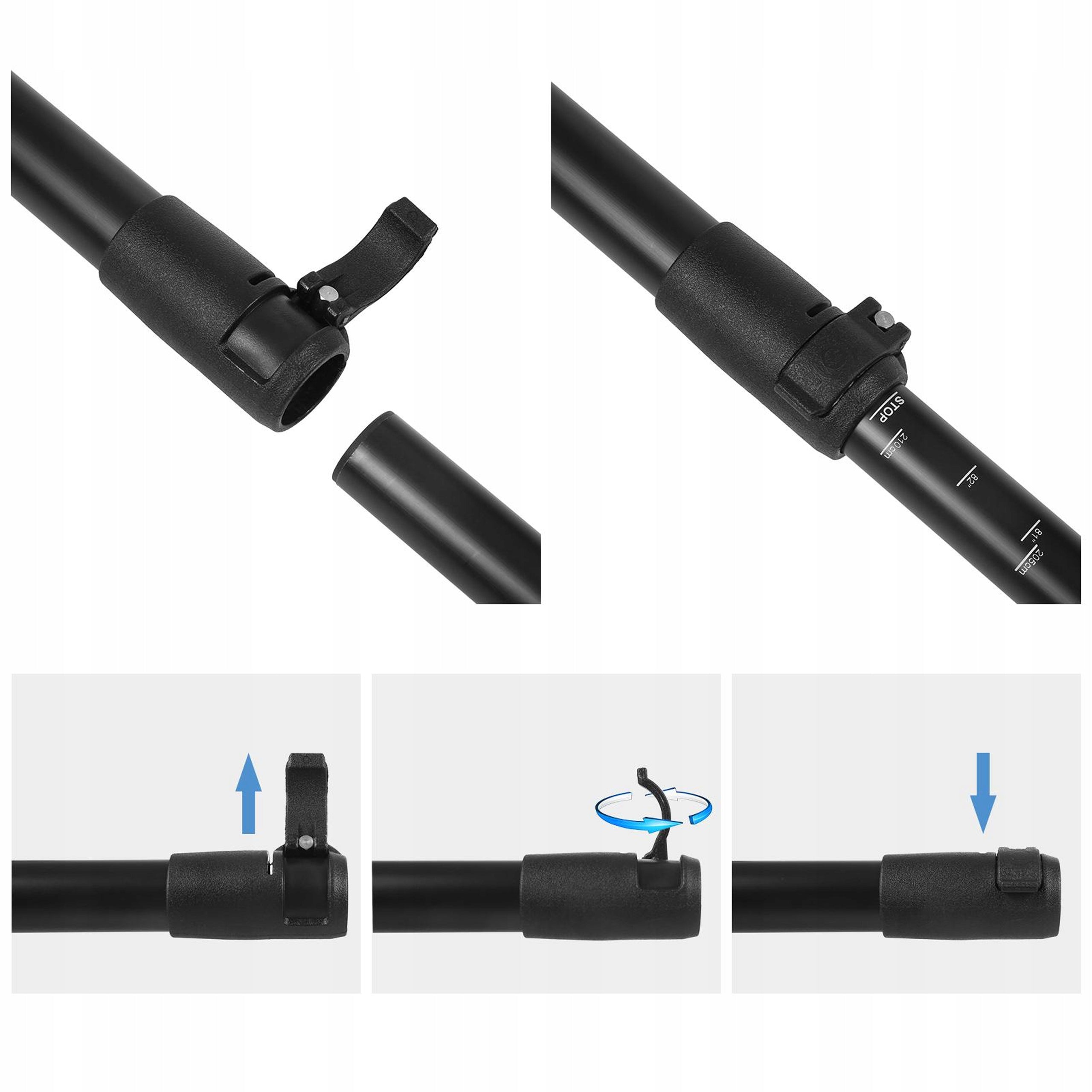 FOLDING KAYAK PADDLE FOR SUP BOARD 2in1 ADJUSTABLE 4-PIECE 210CM PRO Manufacturer code WIOSŁO SUP KAJAKOWE SKŁADANE regulowane 4-el