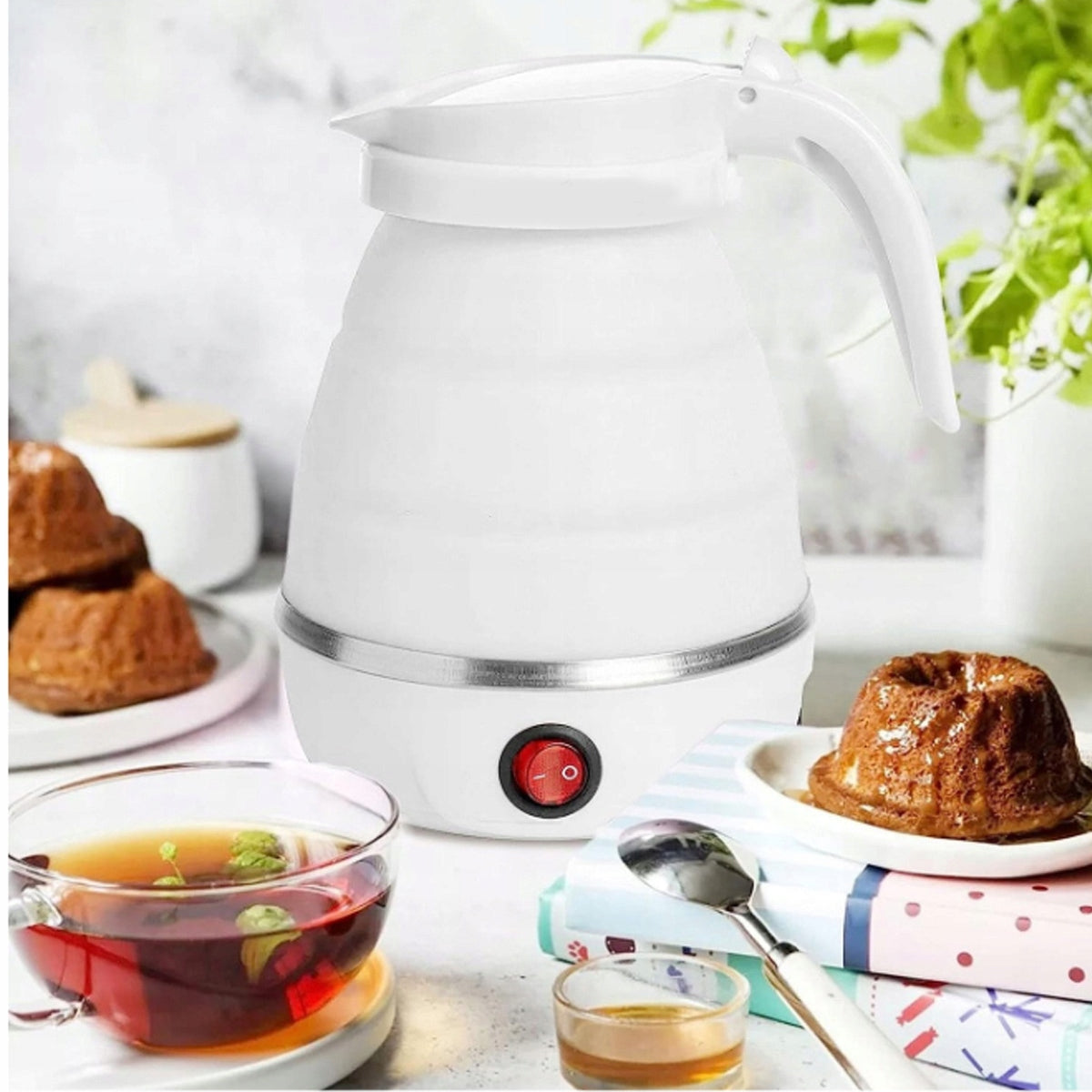 FOLDING KETTLE HIKING Electric 600W 0.6L Portable Travel Power 600 W