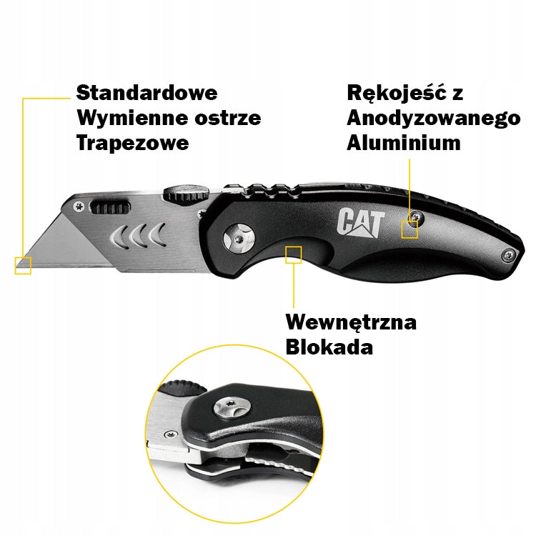 FOLDING KNIFE WITH REPLACEABLE BLADE CAT 980018IG Manufacturer code 980018IG