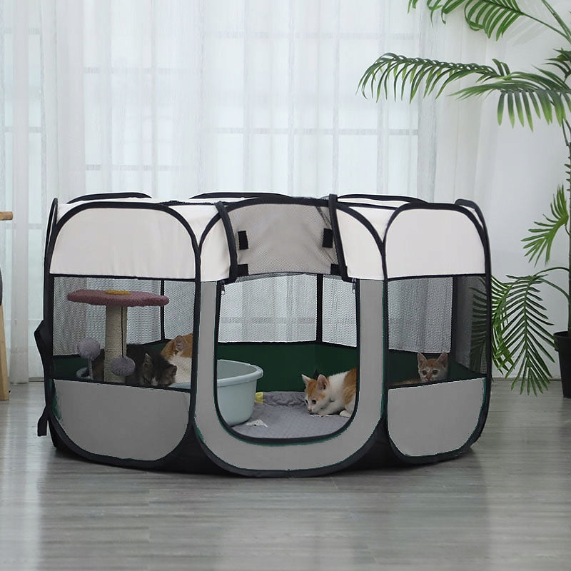 FOLDING LIGHTWEIGHT PLAYPEN CAT DOG BED 75cm Kind playpen