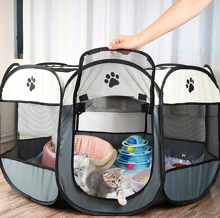 FOLDING PLAYPEN CAT DOG CAGE 82x82 Length 82 cm