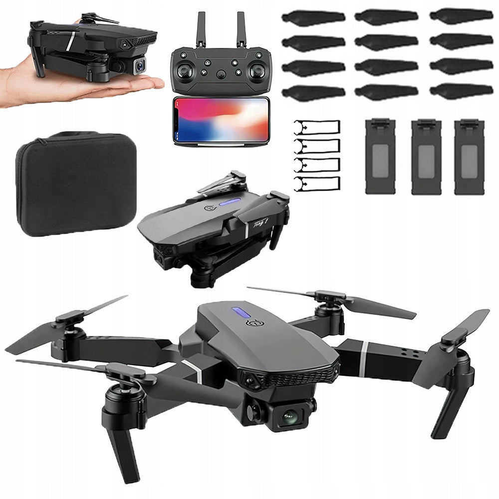 FOLDING QUADROCOPTER DRONE WITH TWO CAMERAS AND GESTURE CONTROL