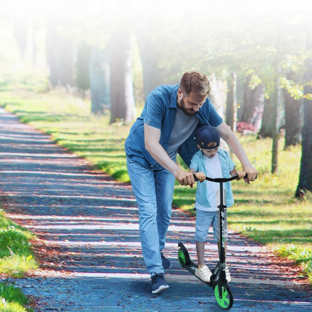 FOLDING SCOOTER FOR CHILDREN AND ADULTS WHOLESALE BLACK ADJUSTABLE LIGHT Packaging status original