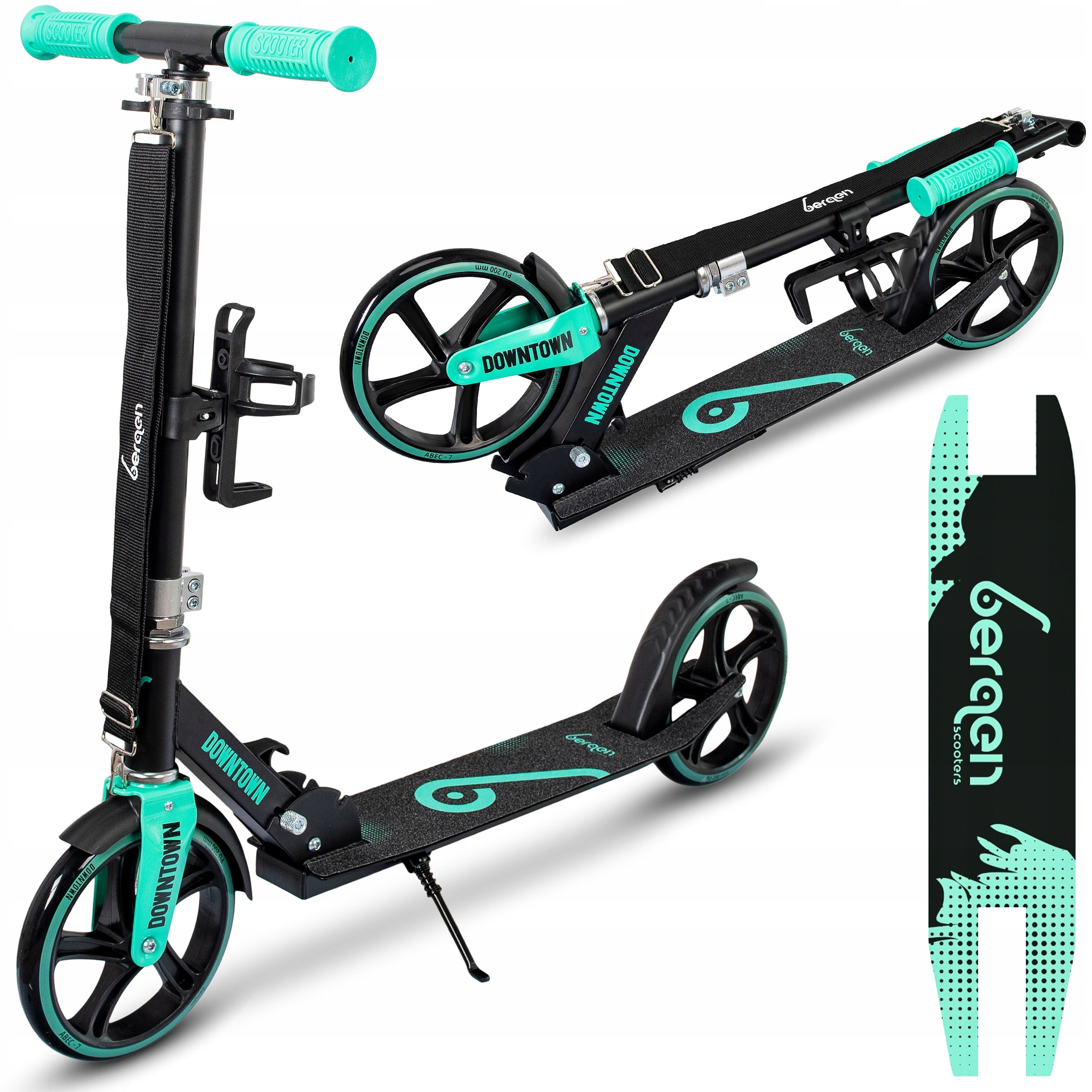 FOLDING SCOOTER LIGHT FOR CHILDREN URBAN BERGEN DOWNTOWN LARGE ACCESSORIES