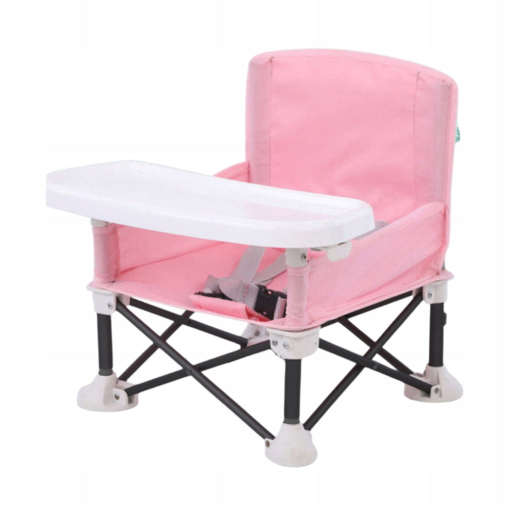 FOLDING SEAT FOR TODDLERS WITH CARRYING BAG TABLE SEAT Color pink