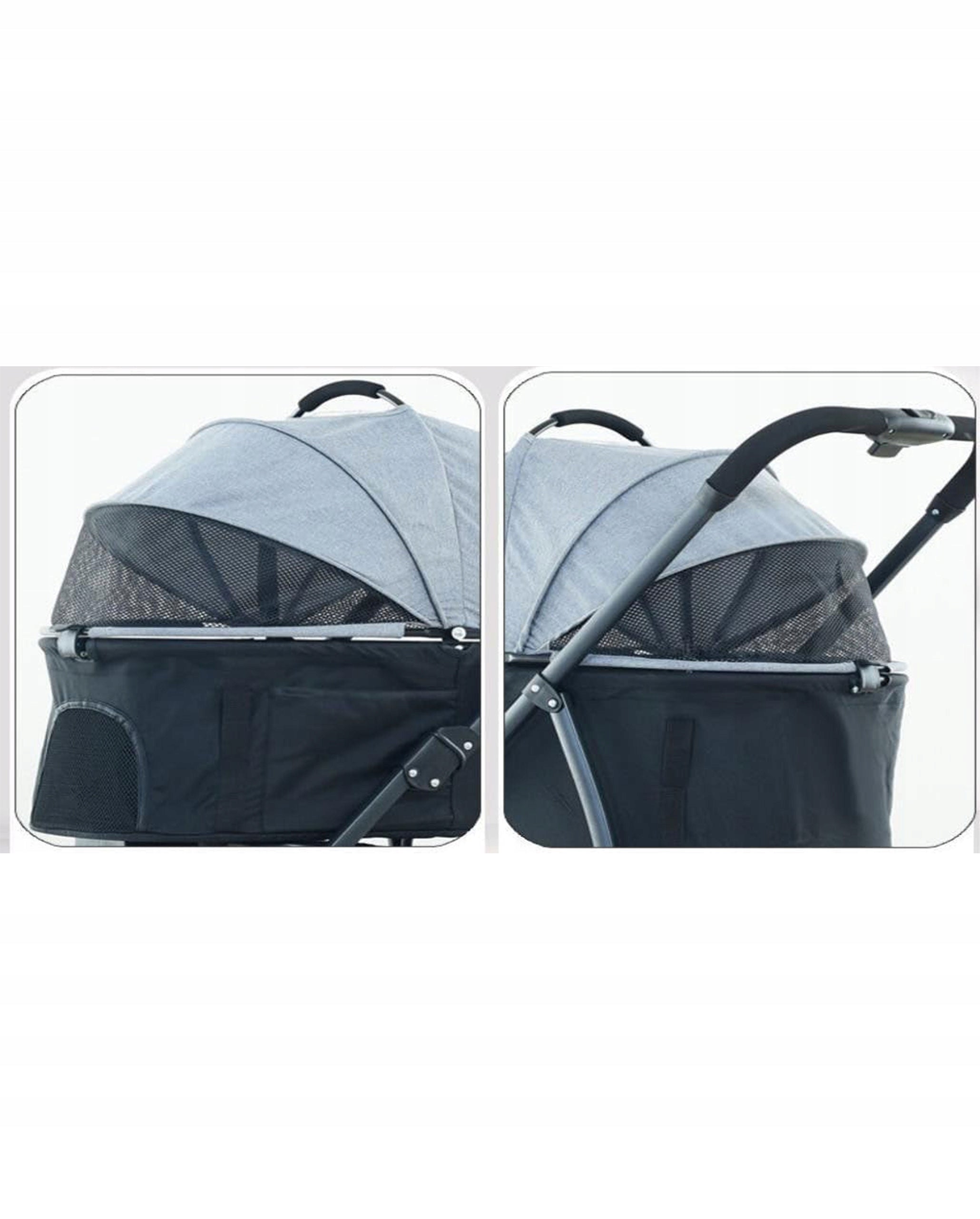 FOLDING STROLLER Cat Stroller Transporter Carrier up to 15Kg Fazoo Main material metal