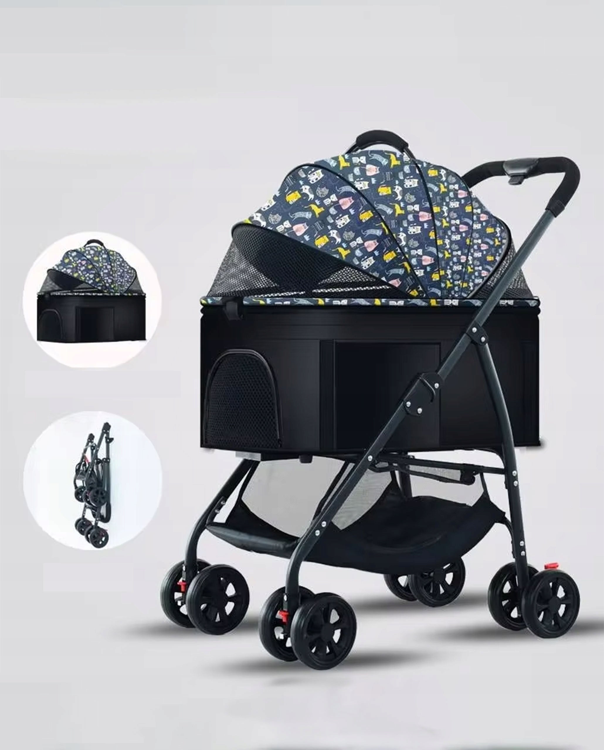 FOLDING STROLLER Cat Stroller Transporter Carrier up to 15Kg Fazoo Packaging status original