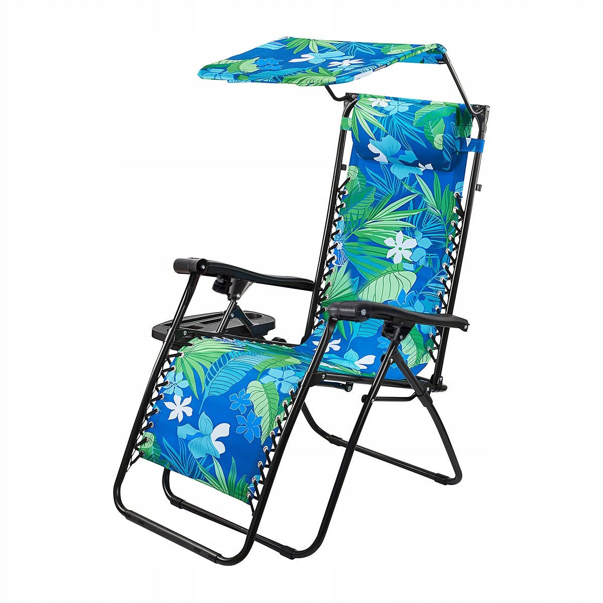 FOLDING SUN LOUNGER ZERO GRAVITY BEACH 2IN1 GARDEN CHAIR + FREEBIE Color green