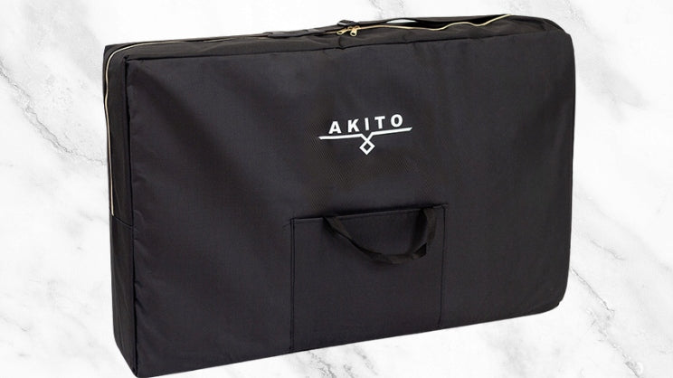 FOLDING TABLE FOR MASSAGE EROS AKITO ALUMINUM TWO-SEGMENT SET BLACK Color black