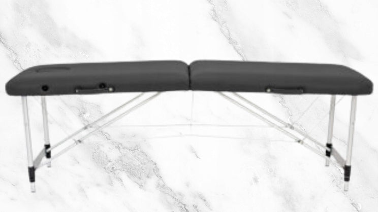FOLDING TABLE FOR MASSAGE EROS AKITO ALUMINUM TWO-SEGMENT SET BLACK Packaging status original