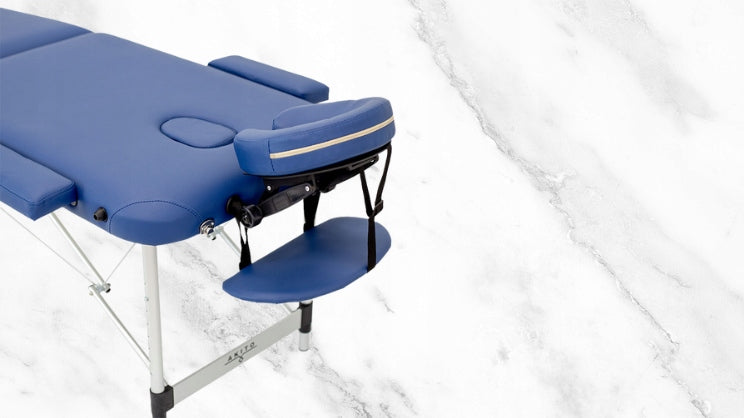 FOLDING TABLE FOR MASSAGE EROS AKITO ALUMINUM TWO SEGMENTS SET NAVY BLUE Kind folding table