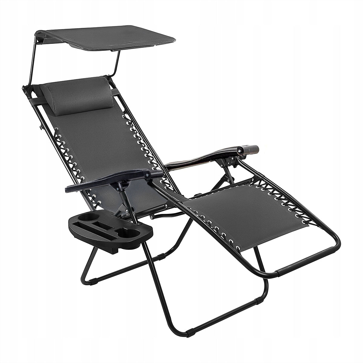 FOLDING ZERO GRAVITY BEACH SUN LOUNGER 2IN1 GARDEN CHAIR + FREEBIE Packaging status original