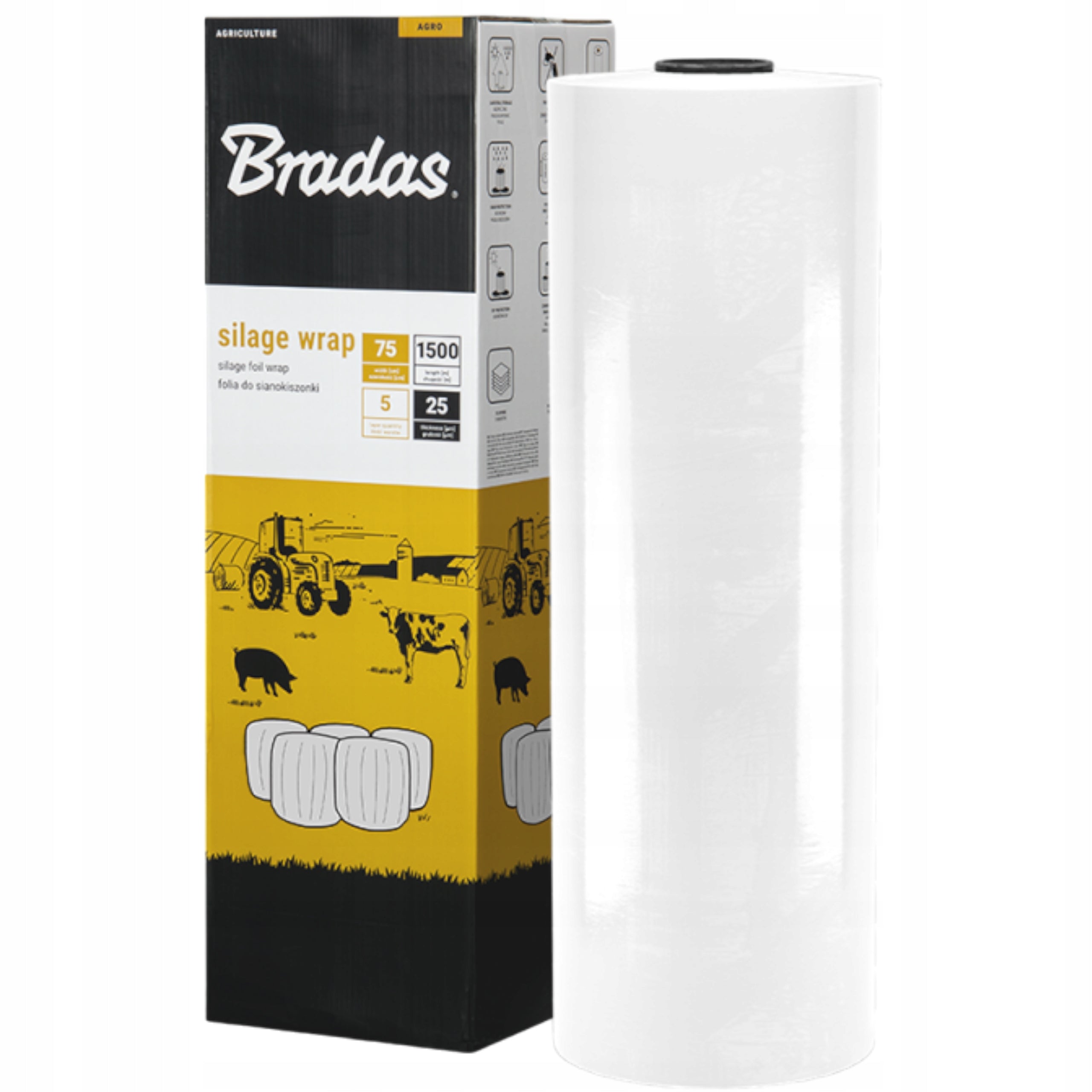 Siloso įvyniojimo folija Bradas 0,75x1500m