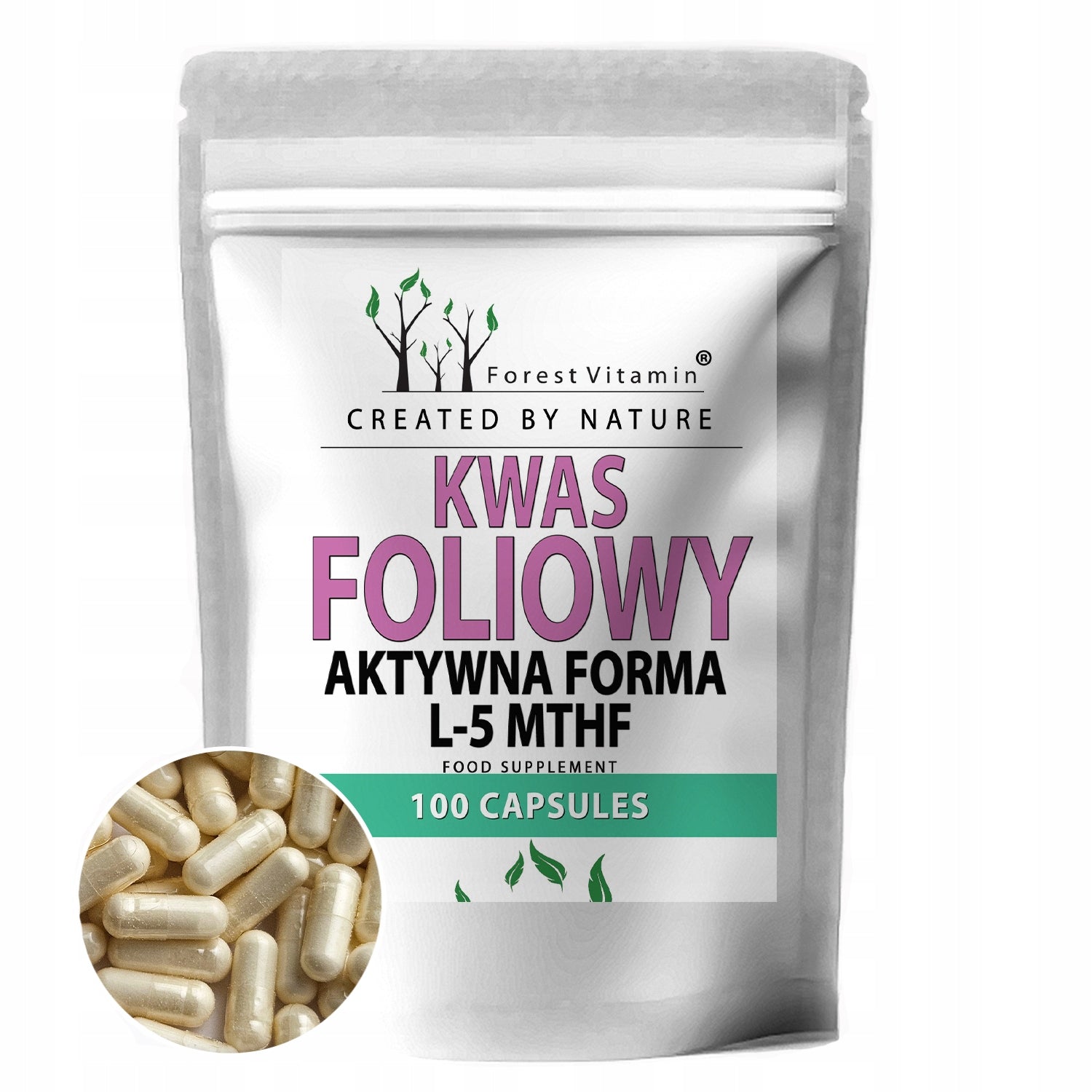 FOLIC ACID L-5-MTHF-Ca 600µg METHYL FOLATE STRONG ACTIVE FORM OF FOLATE