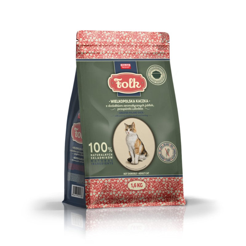 FOLK ADULT CAT - APPLE DUCK 1,6KG