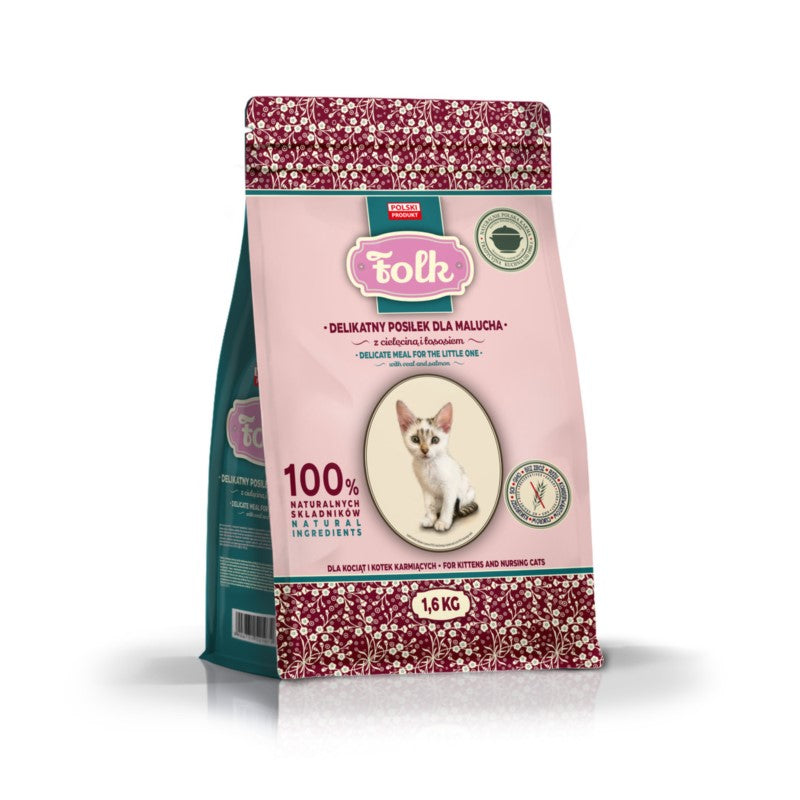 FOLK KITTEN - VEAL, SALMON 1,6KG