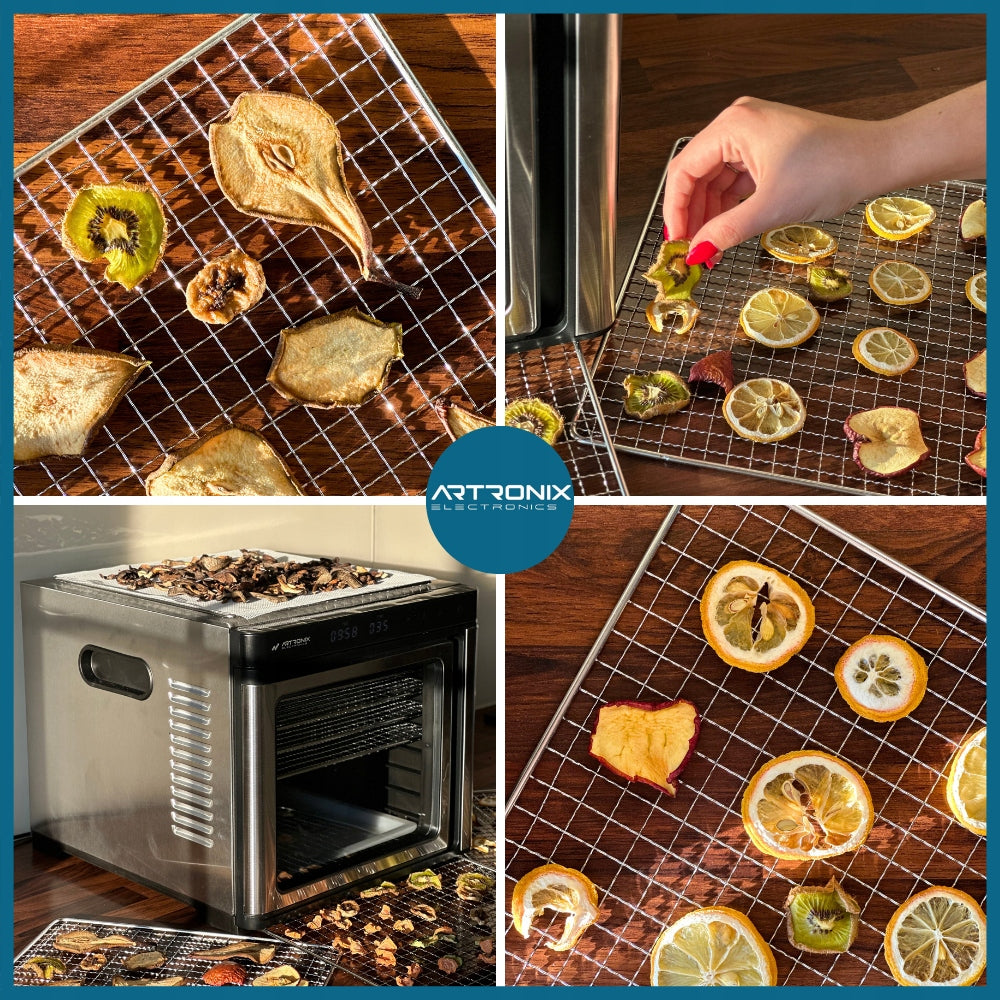 FOOD DRYER FOR MUSHROOM FRUIT VEGETABLE HERBS TIMER LCD STEEL 9 TRAYS EAN (GTIN) 5907187165957