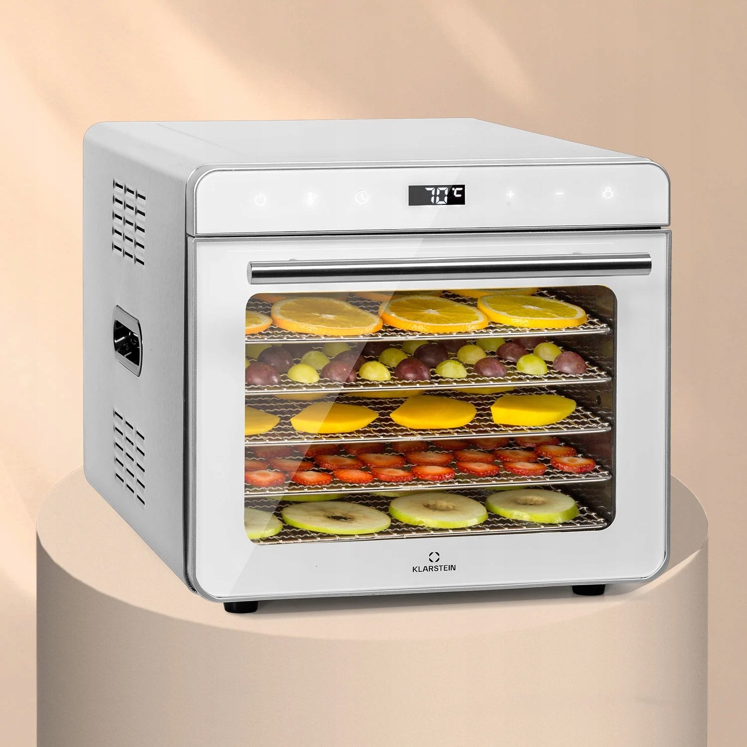 FOOD DRYER FOR MUSHROOM VEGETABLES FRUIT HERBS KLARSTEIN LARGE TIMER 700W Brand Klarstein