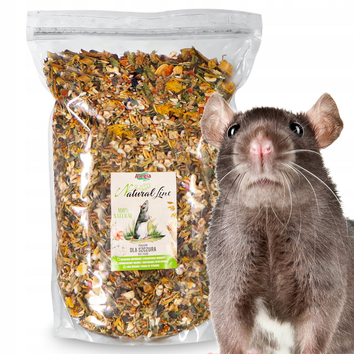 FOOD FOR RATS NATURAL FOOD COMPOSITION PROTEIN RODENTS 2.5KG QUALITY Manufacturer code 4904582709268