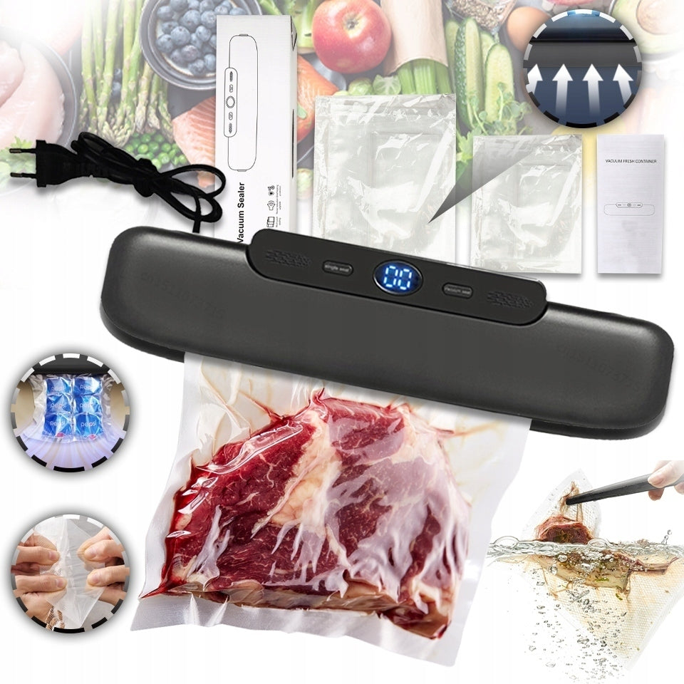 FOOD PACKAGING VACUUM WELDING MACHINE PACKING MACHINE 120W + FOIL Manufacturer code ZGRZEWARKA PRÓŻNIOWA DO ŻYWNOŚCI ZR500 MOCNA+