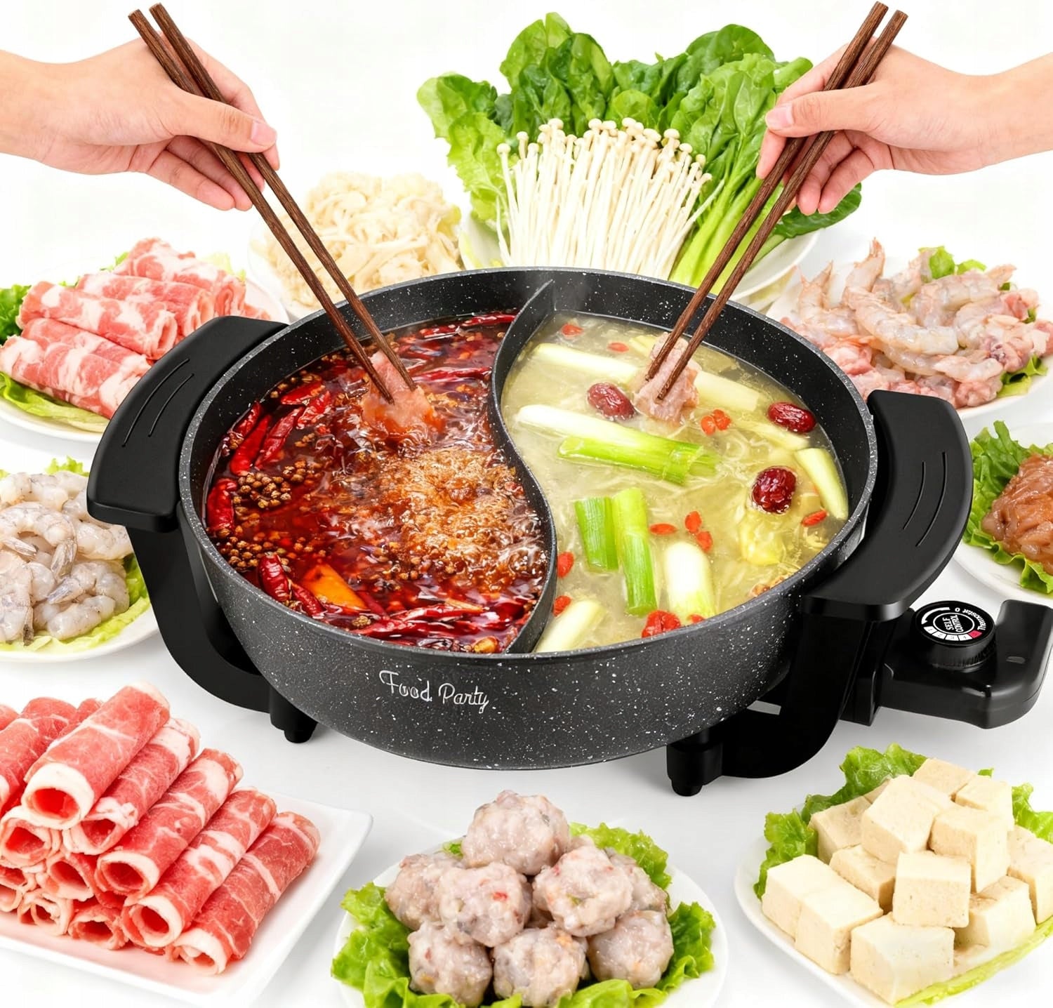 FOOD PARTY HOT POT ELECTRIC POT 6L WITH PARTITION Manufacturer code 5907190023299