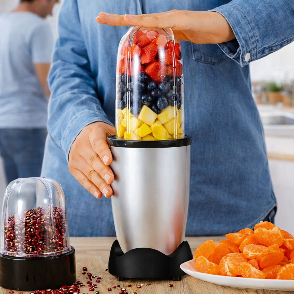 FOOD PROCESSOR BLENDER 600W MULTIFUNCTIONAL 2 CUPS 470 ml LARGE Packaging status original