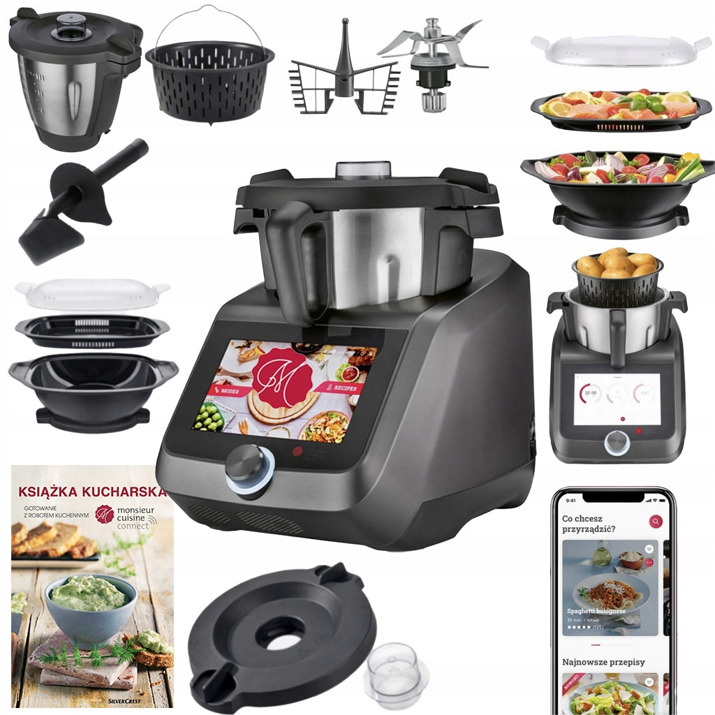 FOOD PROCESSOR LIDLOMIX 2025 MONSIEUR CUISINE SMART ANTHRACITE Wi-Fi CC1