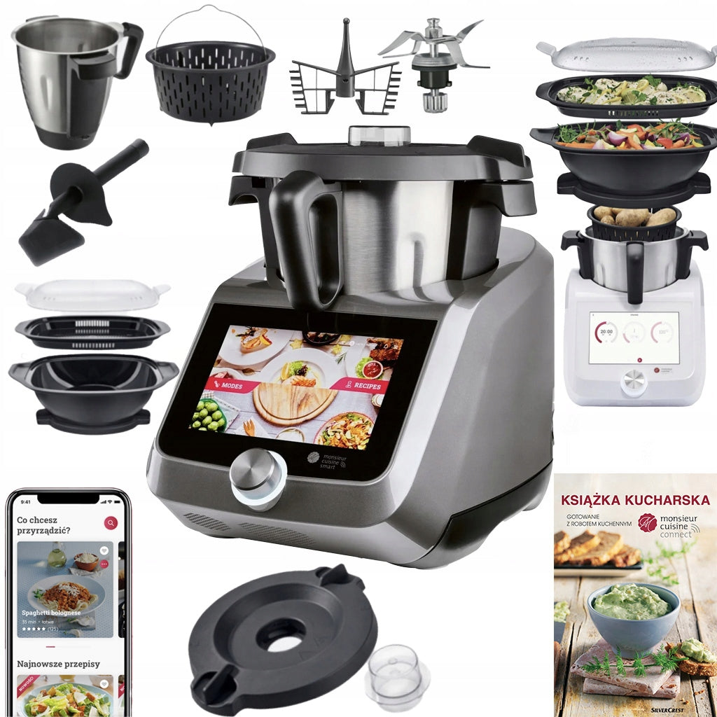 FOOD PROCESSOR LIDLOMIX MONSIEUR CUISINE SMART 2025 TITANIUM APP WI-FI