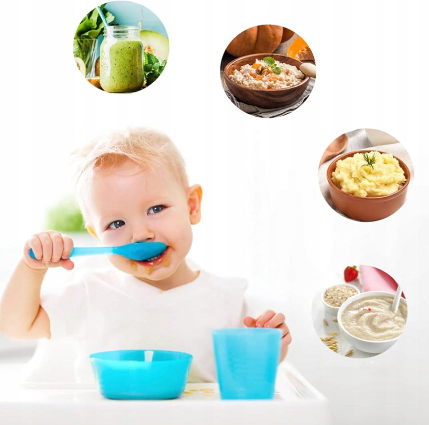FOOD PROCESSOR, MINI CHOPPER, MEAT GRINDER WITH 4 MEAT BLADES, 5 L Packaging status original