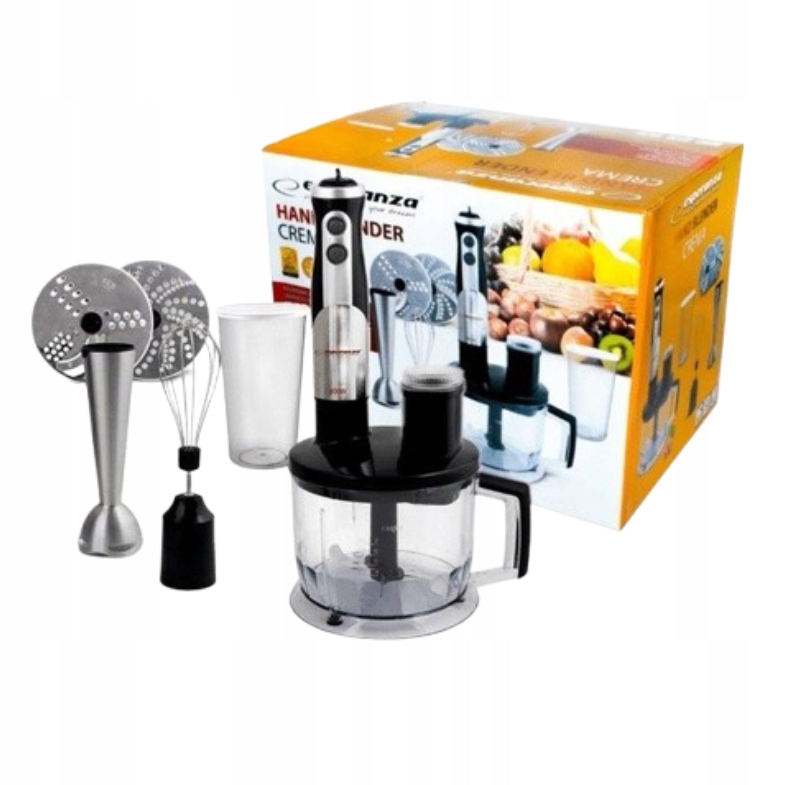 FOOD PROCESSOR MULTIFUNCTION HAND BLENDER BEATER MIXER CREMA 800W Brand no brand