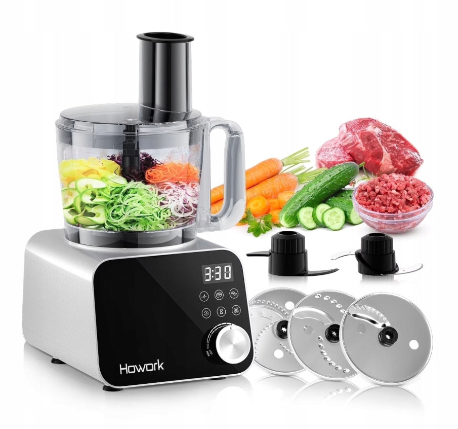 FOOD PROCESSOR MULTIFUNCTIONAL 1500W CHOPPING KNEADING CUTTING HOWORK