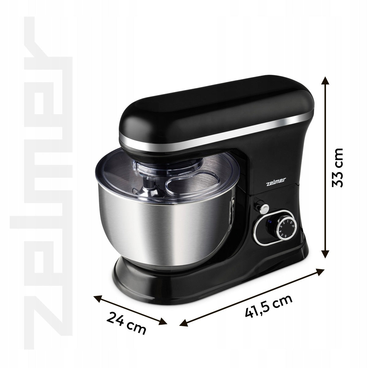 FOOD PROCESSOR MULTIFUNCTIONAL PLANETARY ZELMER TWO BOWLS 1200W WHIPPING Packaging status original