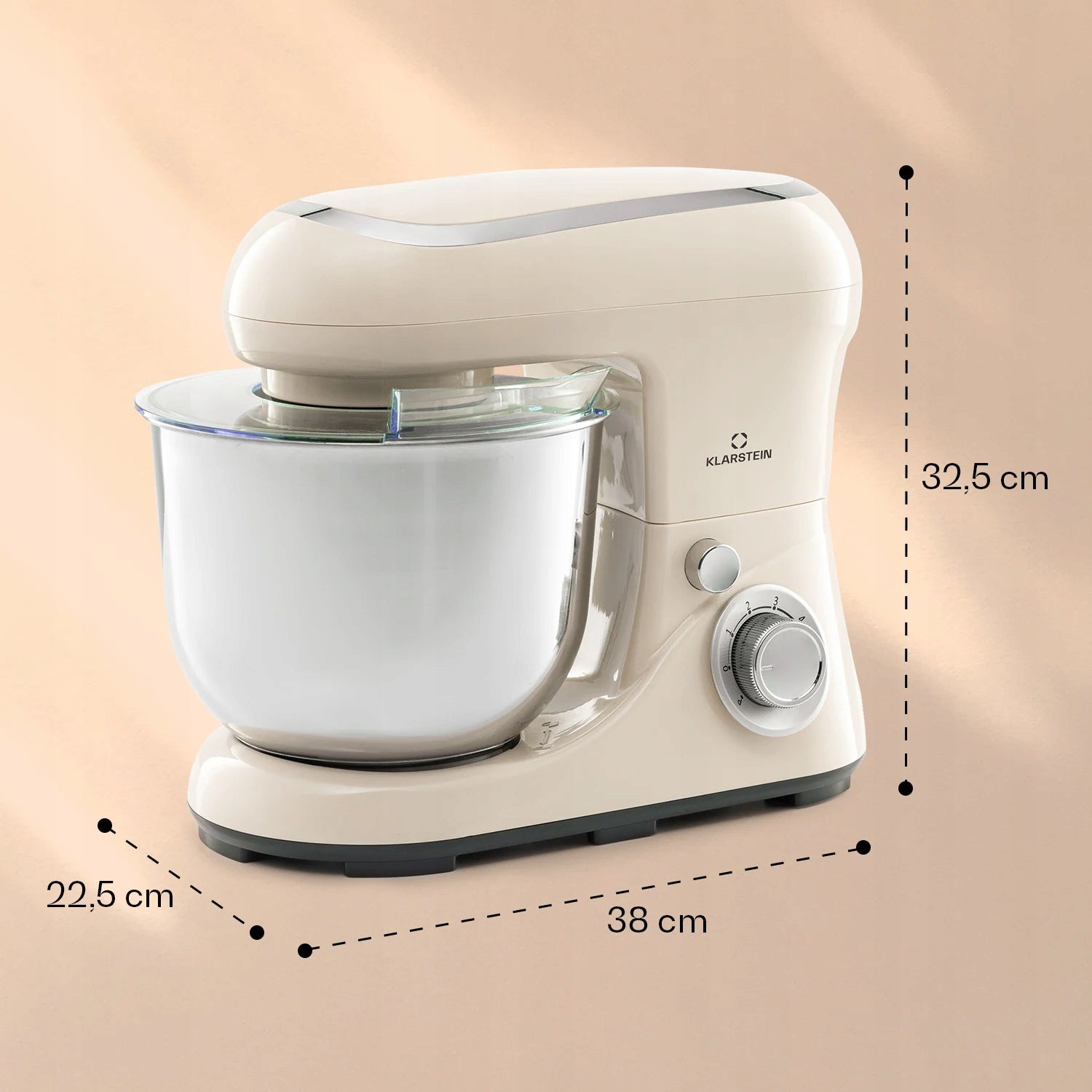 FOOD PROCESSOR PLANETARY MIXER 1300W BOWL 5L LARGE MULTIFUNCTIONAL COVER Brand Klarstein