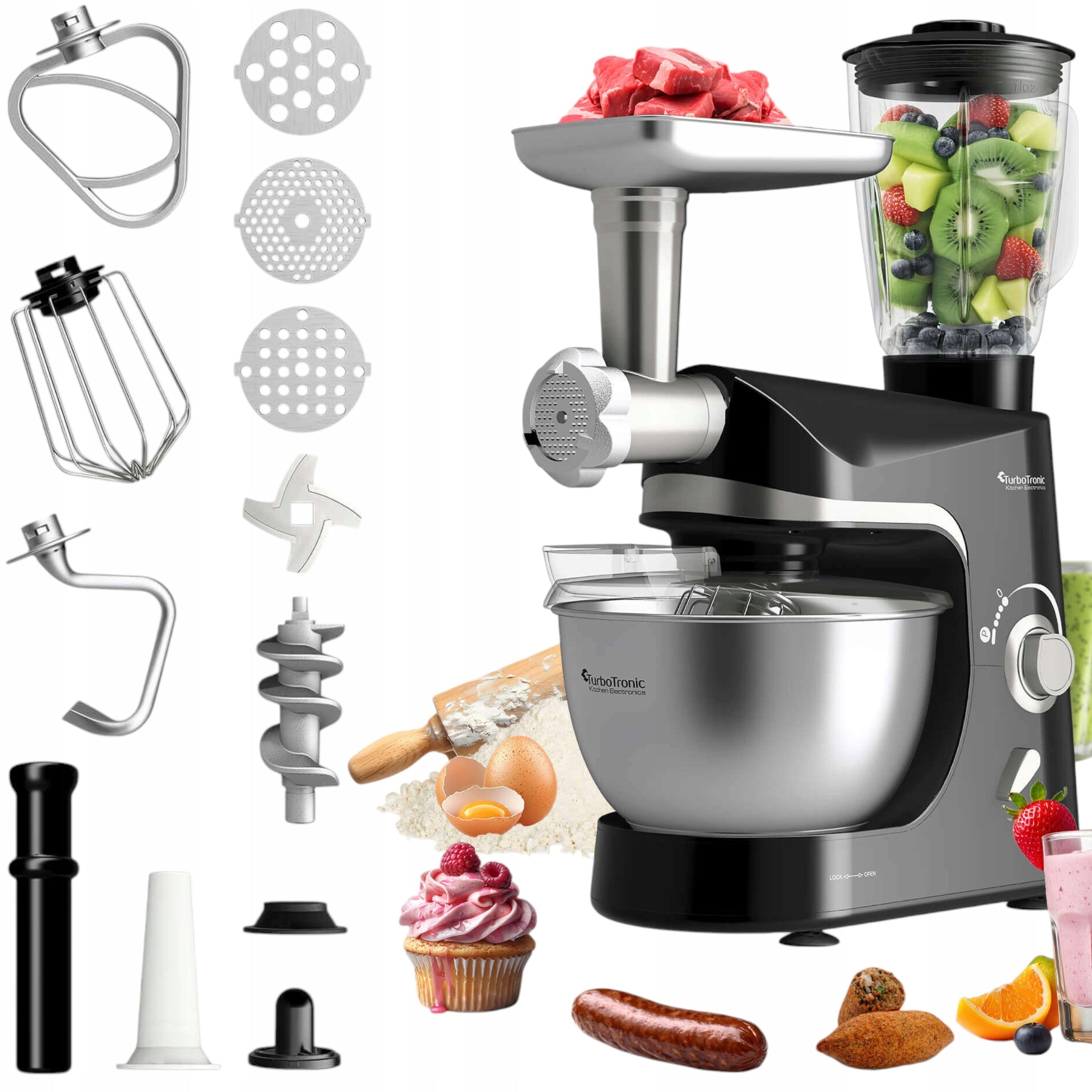 FOOD PROCESSOR PLANETARY MIXER 2000W CUP BLENDER