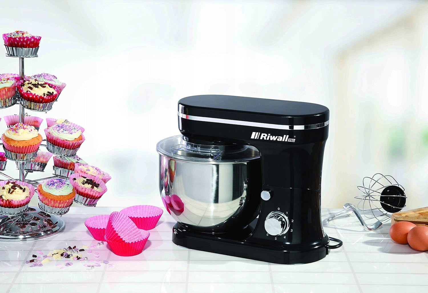 FOOD PROCESSOR PLANETARY MIXER 2500W 7in1 MULTIFUNCTIONAL 4L RIWALL RRP-01 Manufacturer code ROBOT PLANETARNY KICIA RIWALL RRP-01
