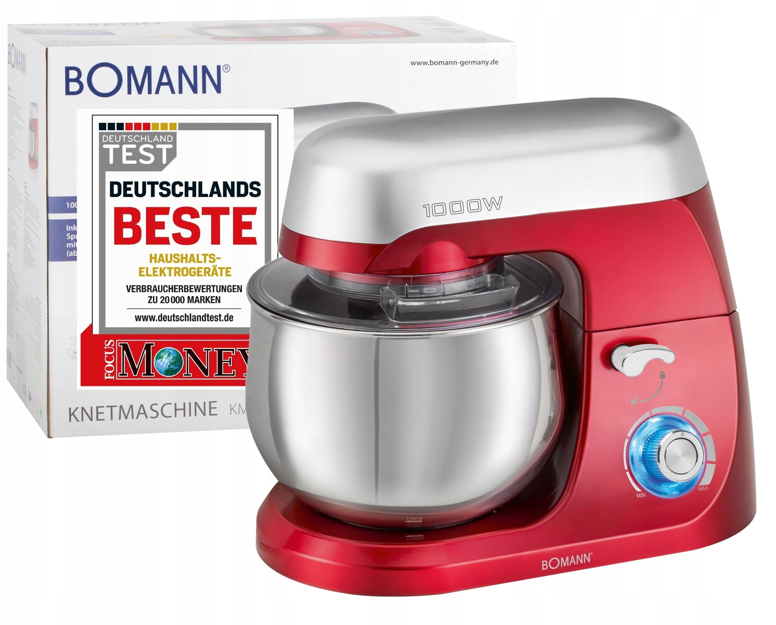 FOOD PROCESSOR, PLANETARY MIXER BOMANN KM CB RED